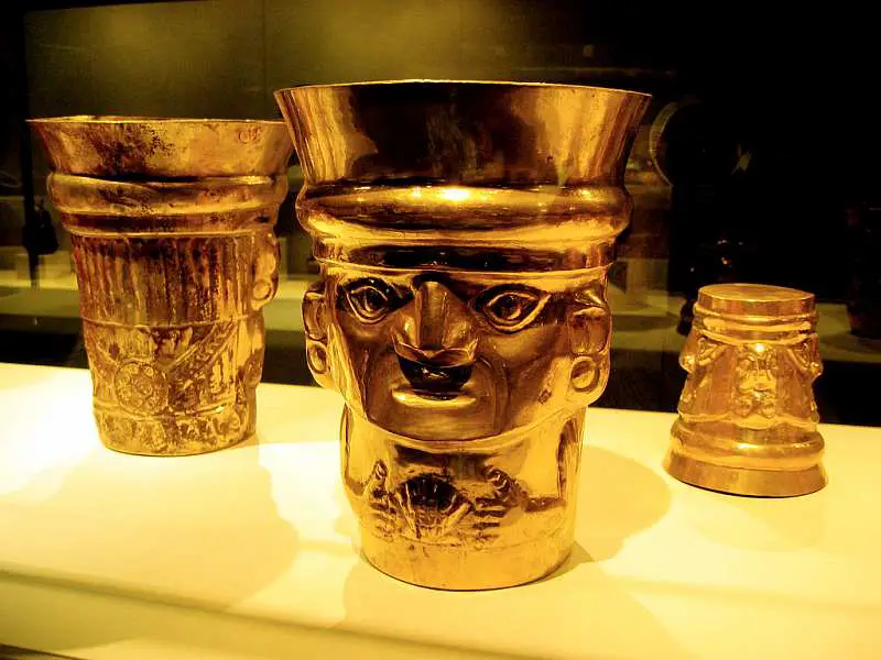 Sican beaker gold cups- Lambayeque, Peru.